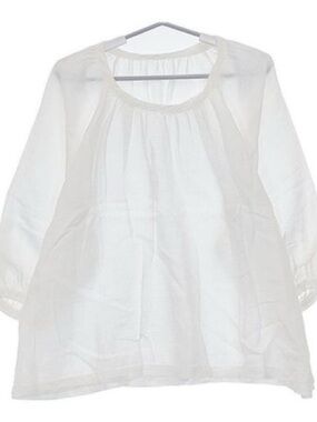 nest Robe 01112-1165 Linen pullover Blouse shirt white 5-0619M